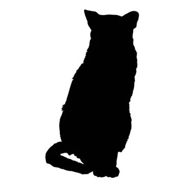 Cat silhouette 3 Stock-Illustration