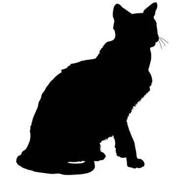 Cat silhouette 4 Stock Illustration