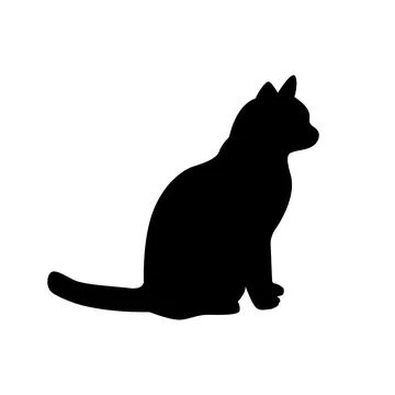 Cat silhouette design Stock Illustration