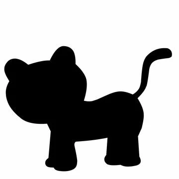 Cat silhouette design vector Illustrazione stock
