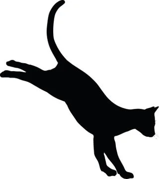 Cat silhouette Stock Illustration