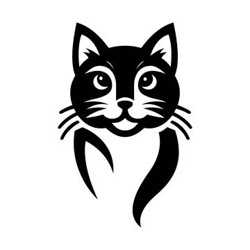 Cat Silhouette Vector Stock Illustration