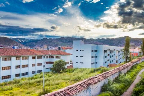 Cat sitting on a wall Stock Photos