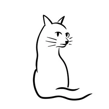 Cat sketch Ilustración de archivo