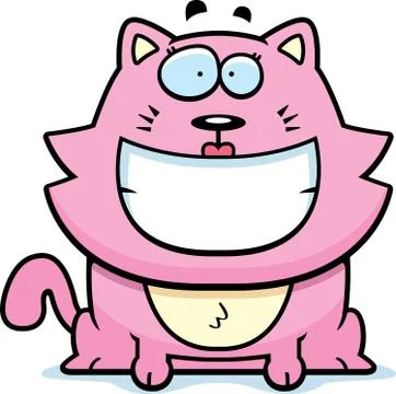 Cat Smiling Stock Illustration