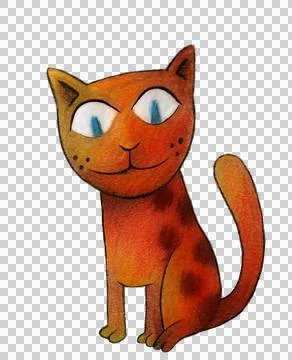 Cat smiling Illustration