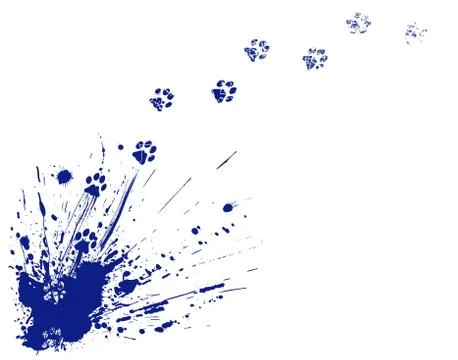 Cat spill Stock Illustration