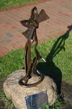 The cat statue in the Park Stock Photos