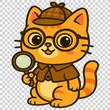 Cat Sticker Stock Illustration