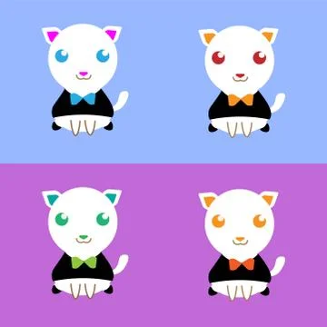 Cat in suit 스톡 일러스트