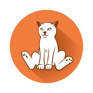 Cat symbol 스톡 일러스트