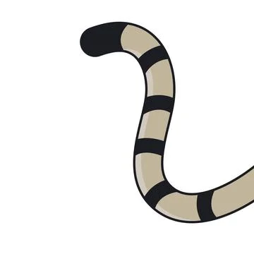 Cat tail vector element concept design template Stock Illustration