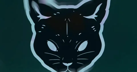 Cat with the third eye Video stock 310841565