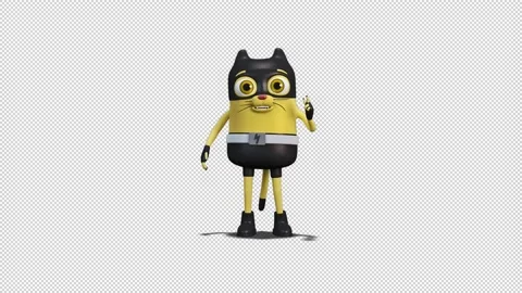 Cat Thomas Speaking Video Loop and Alfa Channel 库存影片 163284787