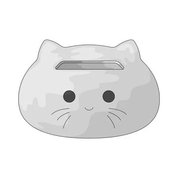 Cat tissue box illustration Illustration