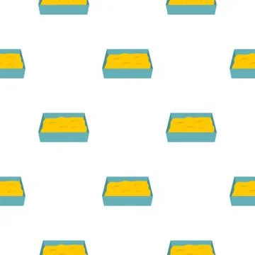 Cat toilet pattern seamless Stock Illustration