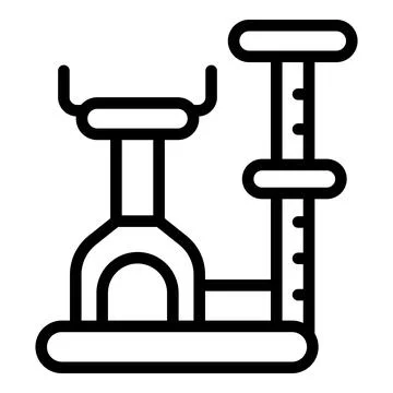 Cat tower icon outline vector. Pet accessory Stock-Illustration