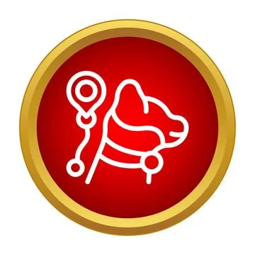 Cat tracking collar gps technology icon Stock Illustration
