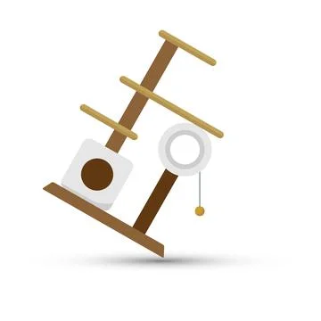 Cat tree house Stock Illustration