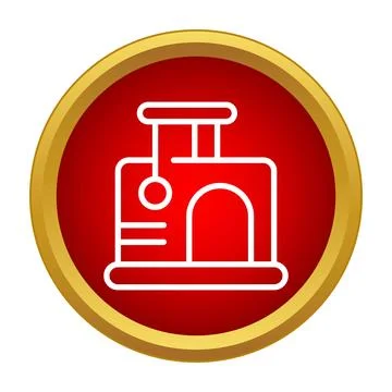 Cat tree icon providing play and rest space Stock Illustration