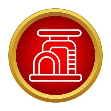 Cat tree icon providing play and rest space 스톡 일러스트