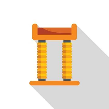 Cat tree with two scratching posts and a platform Stock Illustration