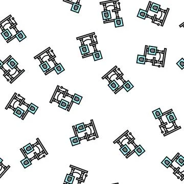 Cat tree vector seamless pattern イラスト素材