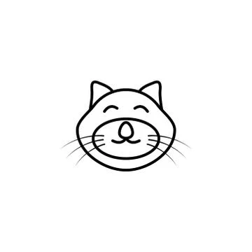 Cat vector design template illustration Stock Illustration