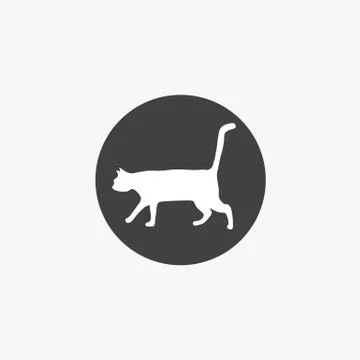 Cat vector icon. Stock Illustration