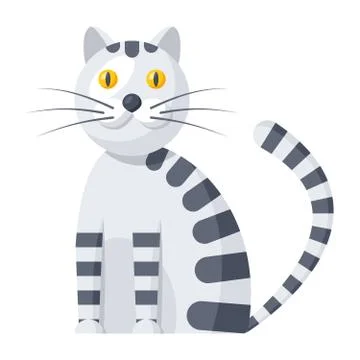 Cat Vector Icon Stock Illustration