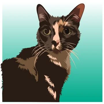 Cat vector illustration 06 Illustrazione stock