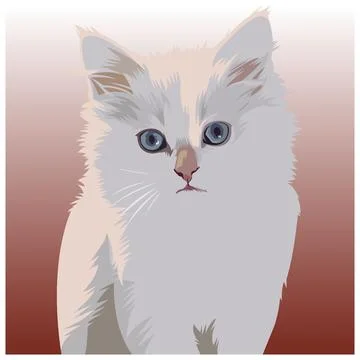 Cat vector illustration 07 Illustrazione stock