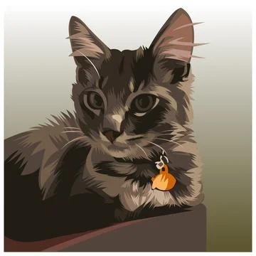Cat vector illustration 09 Illustrazione stock