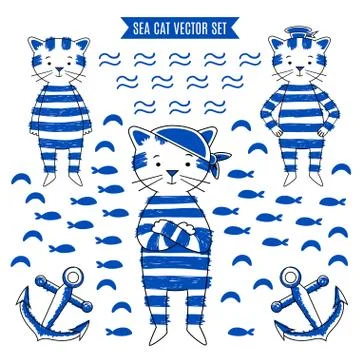 Cat   vector illustration. Stock Illustration