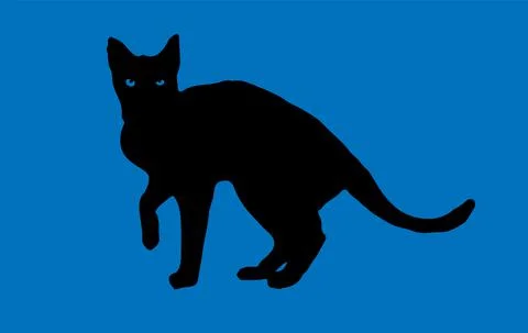 Cat vector isolated on background Stock Illustration