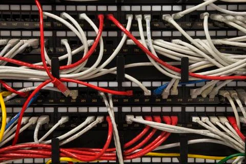 Cat5 cables Stock Photos