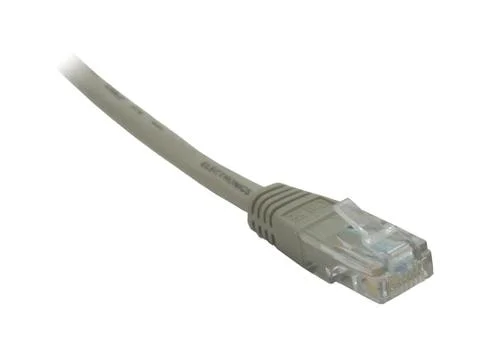 CAT5e Gray Ethernet Cable Stock Photos