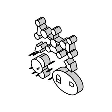 Catabolism biochemistry isometric icon vector illustration イラスト素材