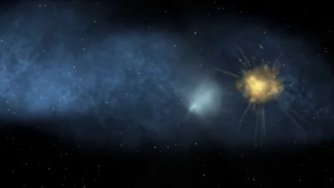 Cataclysm in cosmos Stock Footage 70704084
