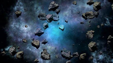 Cataclysm, explosion, collision in space Stock Footage 66338628