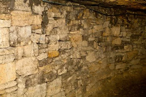 Catacombs odessa Stock Photos