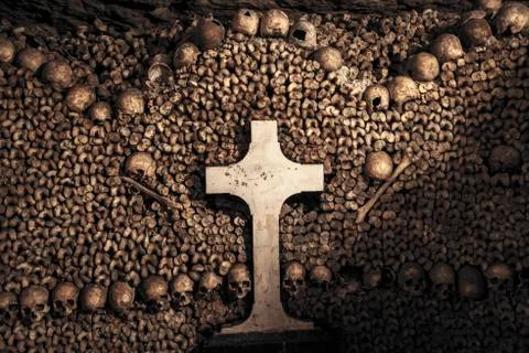 Catacombs of Paris Foto stock