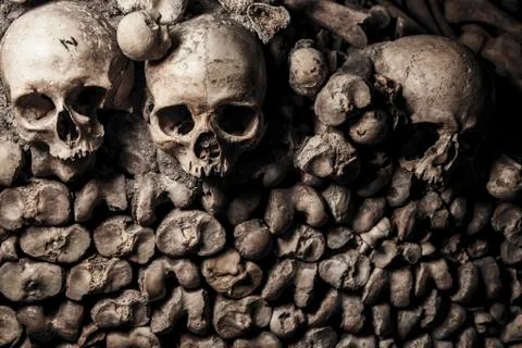 Catacombs of Paris Foto stock