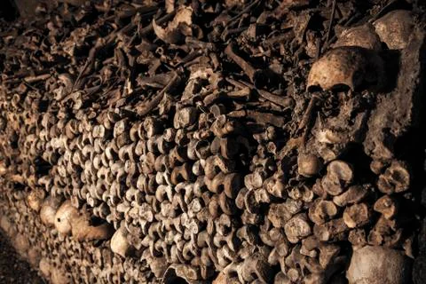 Catacombs of Paris Foto stock