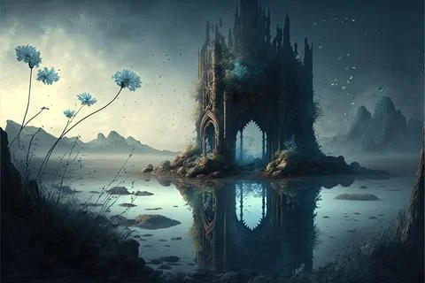 Catacombs On The Plains Stock Illustration