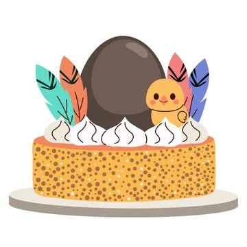 Catalan Easter Mona De Pascua Vector Illustration 스톡 일러스트