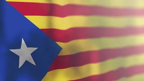 Catalan flag animated 스톡 동영상 80597636