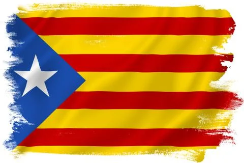Catalan flag Stock Illustration