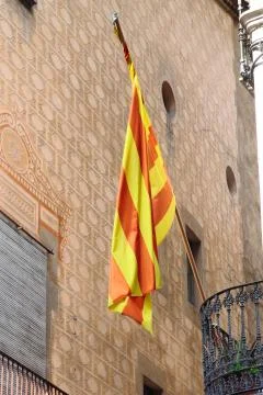 Catalan flag Foto stock