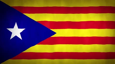 Catalan Flag Unveiled in 4K Motion Graphics Stock Footage 249892182